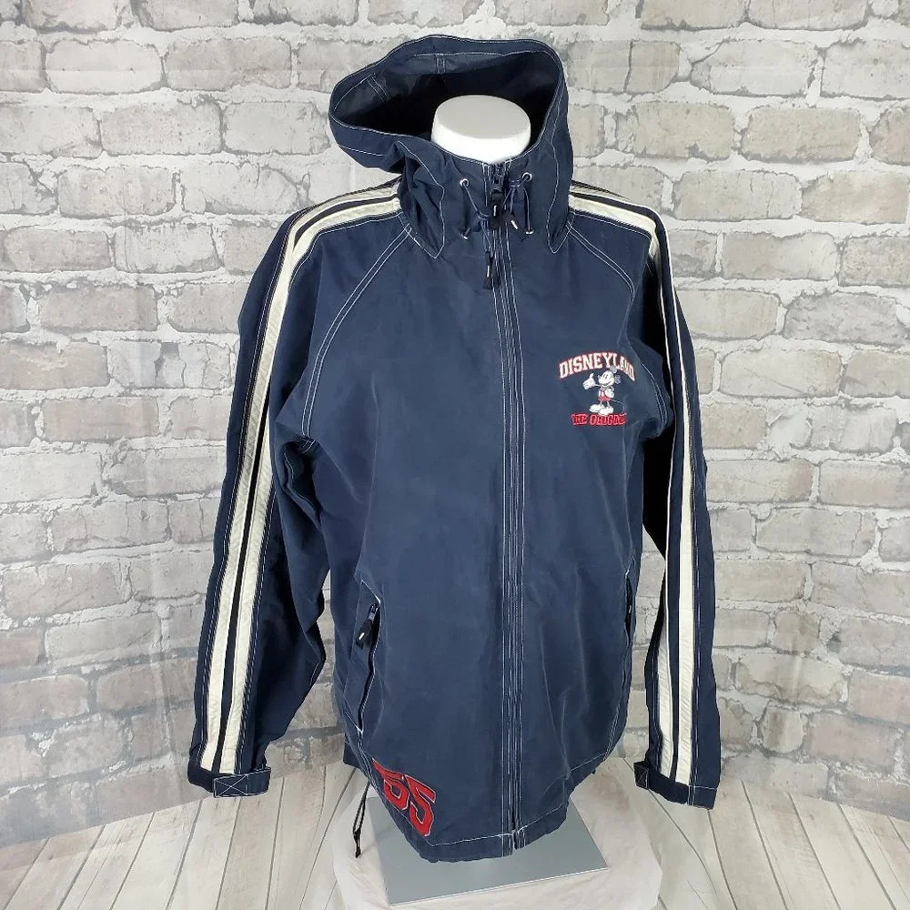Disneyland Resort Navy Blue Jacket Size Medium Mickey Embroidered